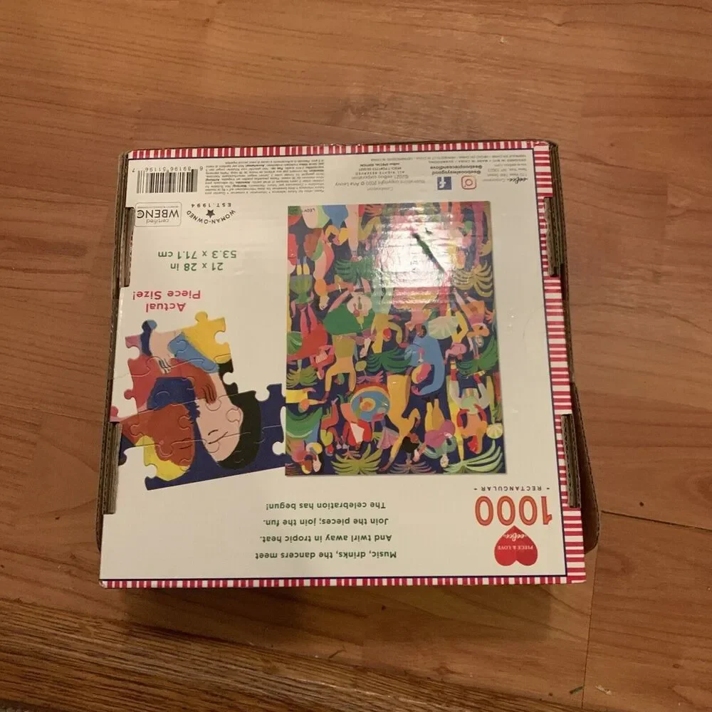 EeBoo Peace & Love Celebration Jigsaw Puzzle 1000 Pieces